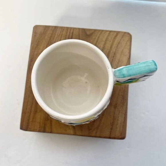 Vintage Clay Art Calypso Coffee Mug & Matching Saucer 1983 San Francisco - Picture 5 of 10